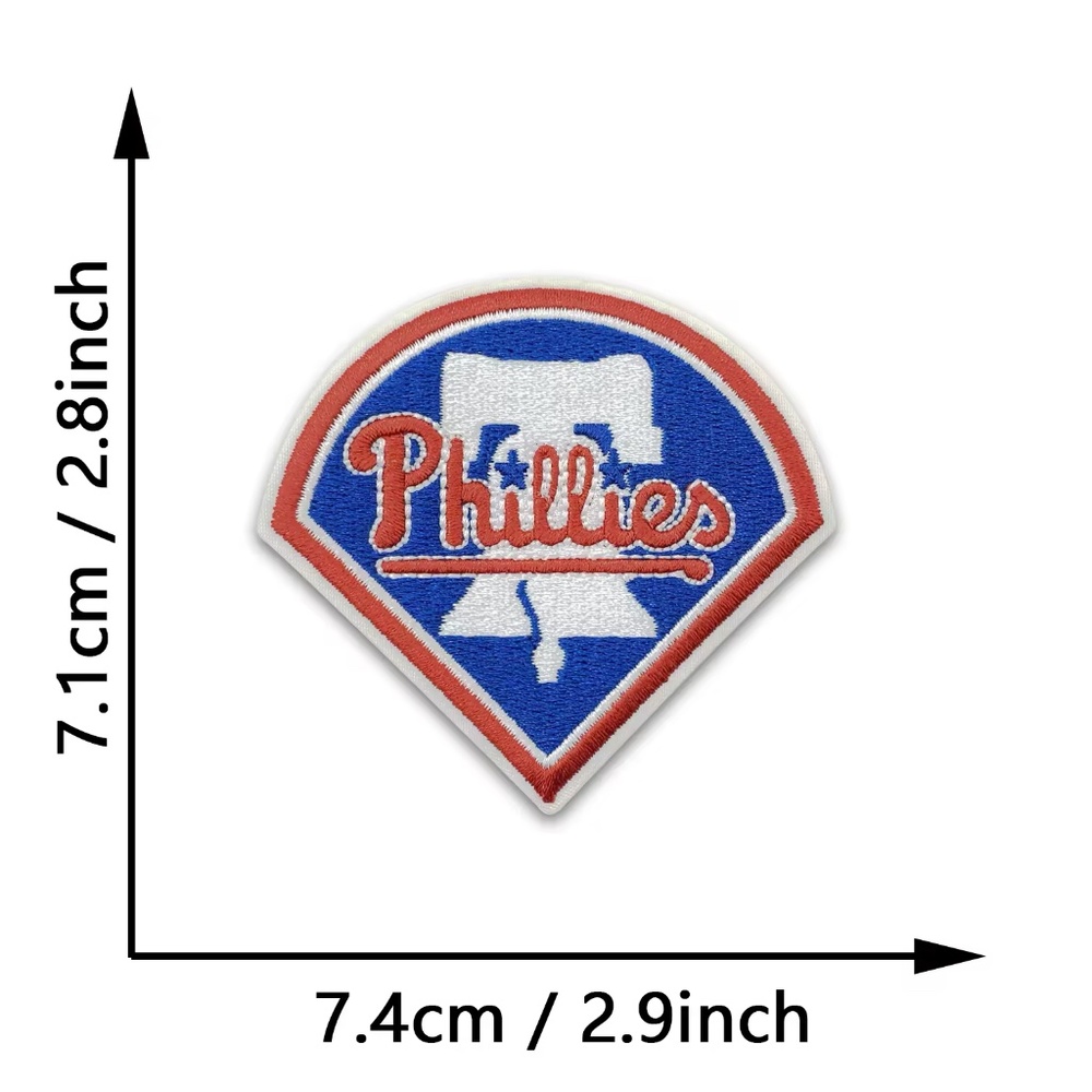 Vintage Philadelphia Phillies MLB Patches DIY Baseball All Teams Embroidered PHI